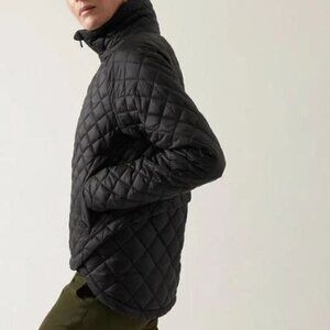 Athleta Women's WHISPER FEATHERLESS PUFFER JACKET Medium Black
